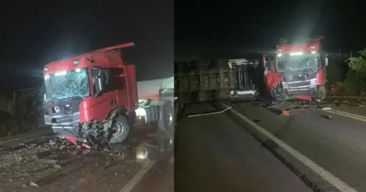 Acidente com caminhão-tanque interdita BR-101 em Laje e gera caos