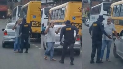 Agente da Guarda Municipal é flagrado intimidando idoso na Bahia