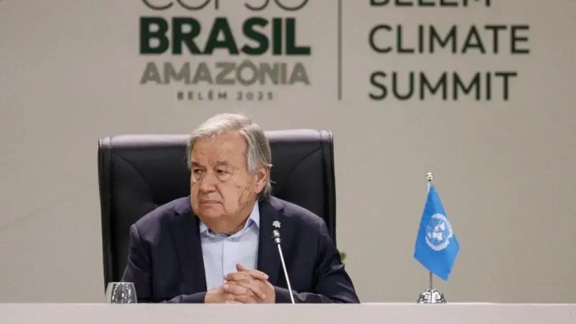António Guterres pede por uma transição energética justa na COP30