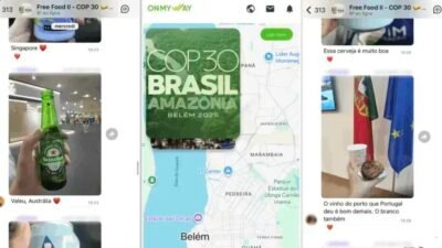 Aplicativo On My Way ajuda participantes da COP30 a encontrarem comida grátis