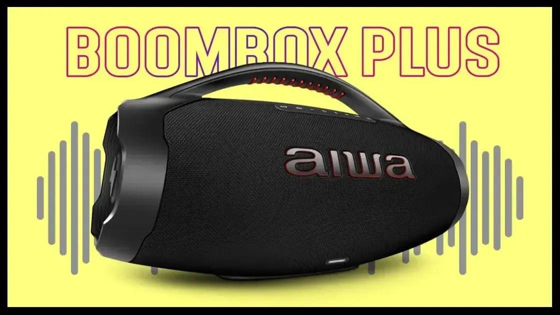 Black Friday: descontos incríveis de até 47% na caixa AIWA Boombox Plus