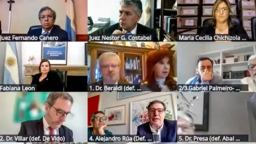 Cristina Kirchner é chamada à atenção durante julgamento do Caso Cuadernos