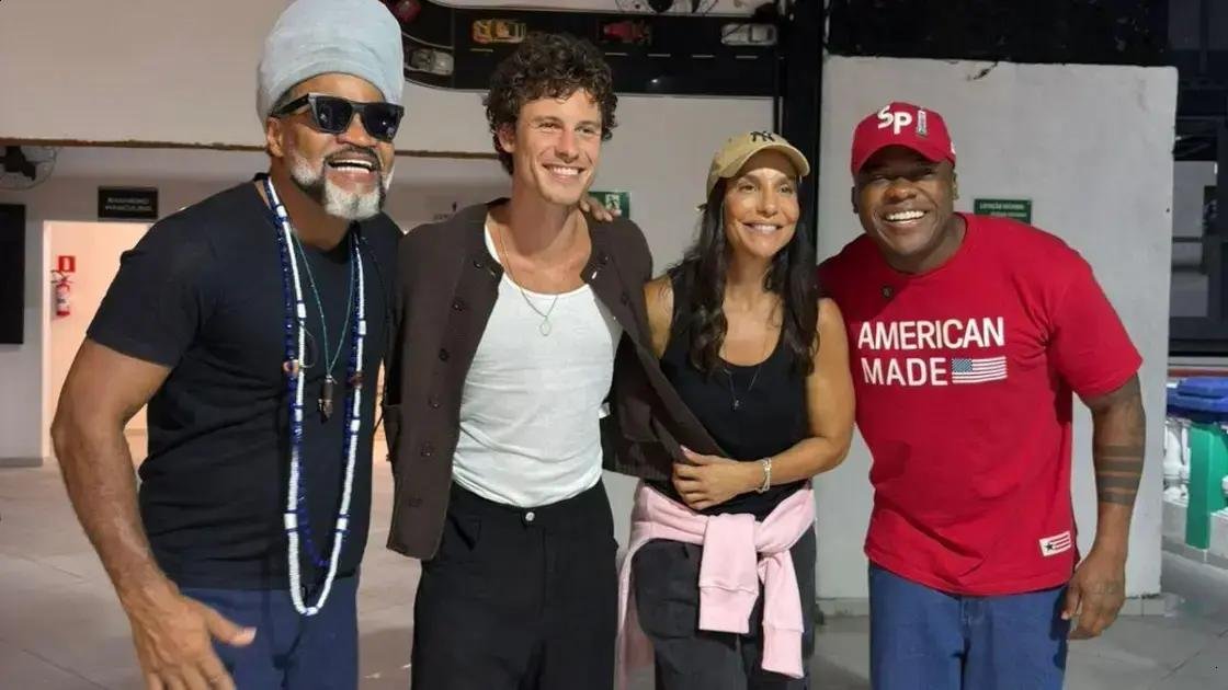 Ivete Sangalo leva Shawn Mendes para passeio musical em Salvador