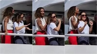 Janja da Silva dança em barco durante COP30 em Belém