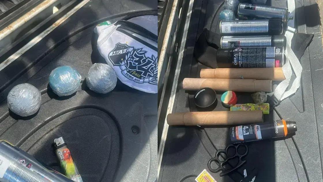 Polícia aborda torcedores da Bamor com artefatos em Salvador