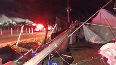 Vendaval causa tragédia em festa universitária no interior de SP