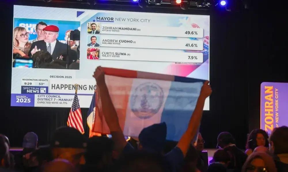 Zohran Mamdani é eleito prefeito de Nova York em noite histórica para os democratas