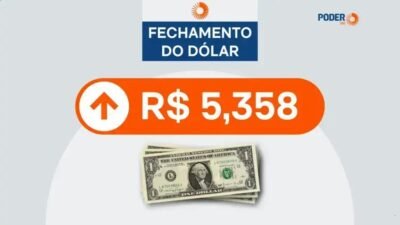 Dólar fecha em alta enquanto a Bolsa registra queda de 0,36%